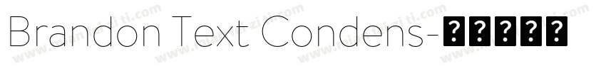 Brandon Text Condens字体转换